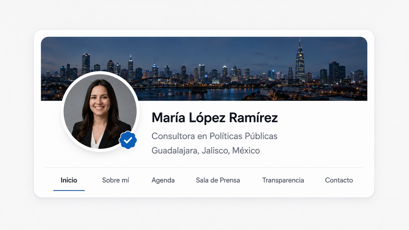 Ejemplo de un Perfil Institucional en Wikipol