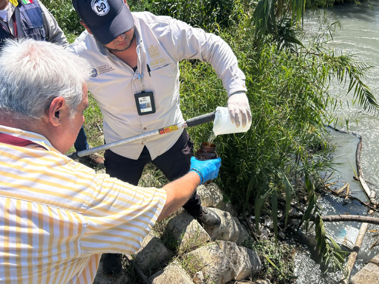 Galería: Realiza Nueva División Ambiental inspección por derrame en Río Pilón