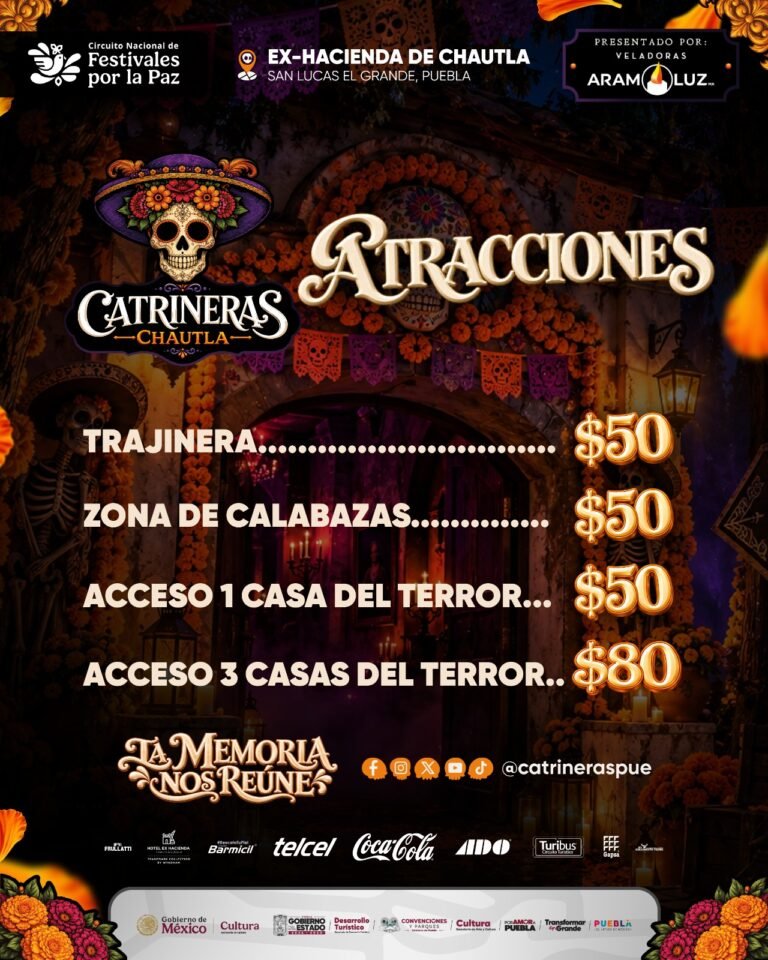 Catrineras Chautla 2026 presenta tradición, atracciones y experiencias