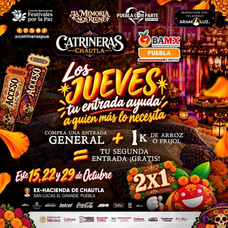 Galería: “Puebla Comparte” une solidaridad y tradición en Catrineras Chautla 2026