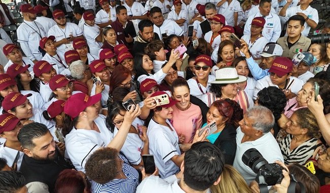 Claudia Sheinbaum (Movimiento de Regeneración Nacional (MORENA)), actividad política documentada en Wikipol