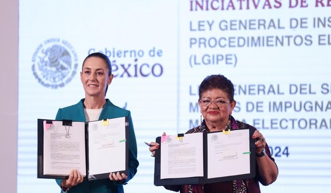 Avanza reforma judicial con leyes secundarias: Presidenta Sheinbaum envía al Congreso de la Unión dos iniciativas en materia electoral