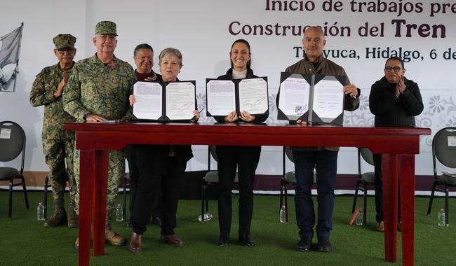 Presidenta Claudia Sheinbaum inicia trabajos preliminares para construcción del tren México – Pachuca