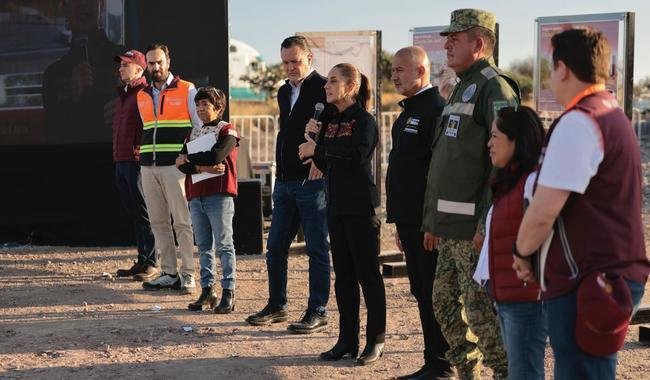“Vamos a cumplir”: Presidenta Claudia Sheinbaum supervisa el avance del 8% en la construcción del Tren México-Querétaro